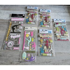 Sticker Lot Sports Gymnastics Scrapbooking 3D Stickers RARE Mambi + #72